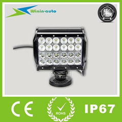 6.5" 72W high intensity LED light bar for ship industry 6000 Lumen WI9041-72