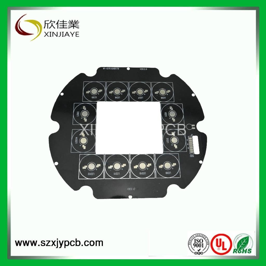 single sided aluminum pcb with black surface