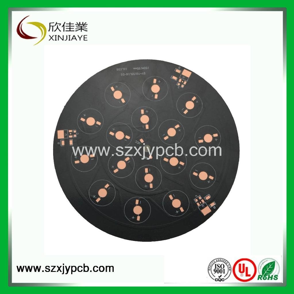 single sided aluminum pcb with black surface 3