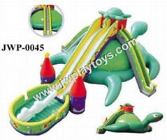 Big Turtle with Pool Bounce Slides