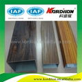 4D wood grain aluminum extrusion profiles for tube   1