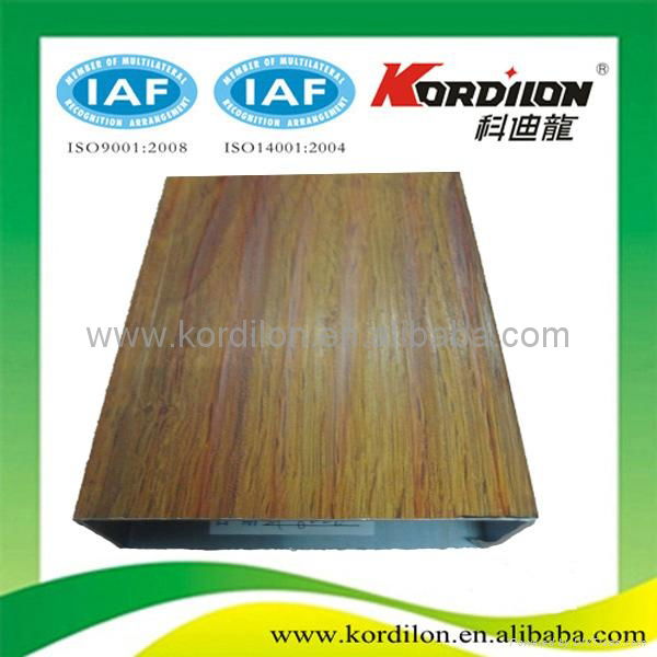 4D wood grain aluminum extrusion profiles for tube   2