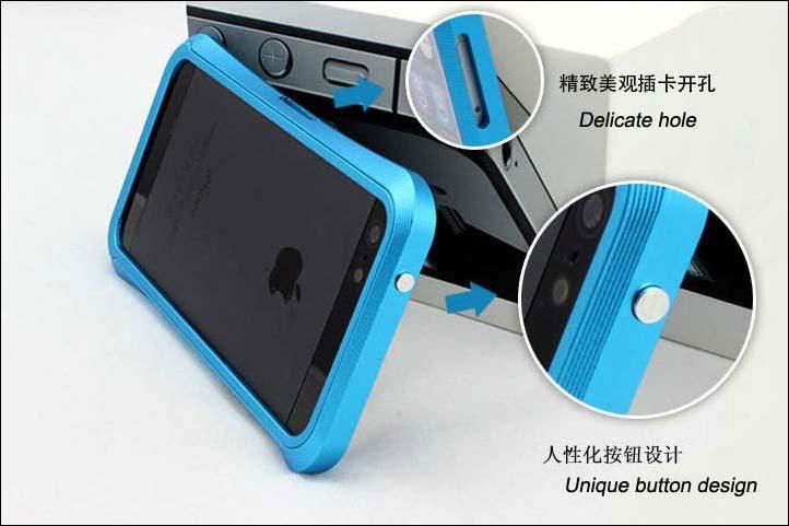 aluminum bumper metal case for iphone 5 4