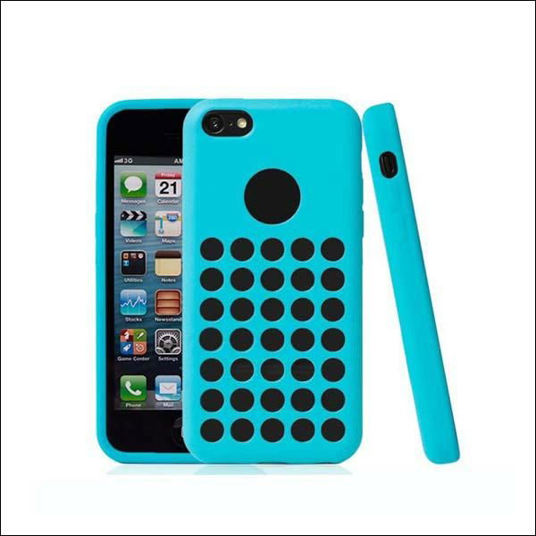 Newest dot hole color tpu case for iphone 5c