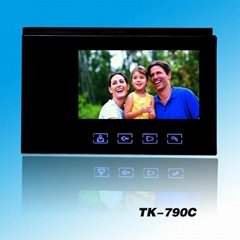 video door phone 7inch screen touch button monitor outdoor unit user-define roo