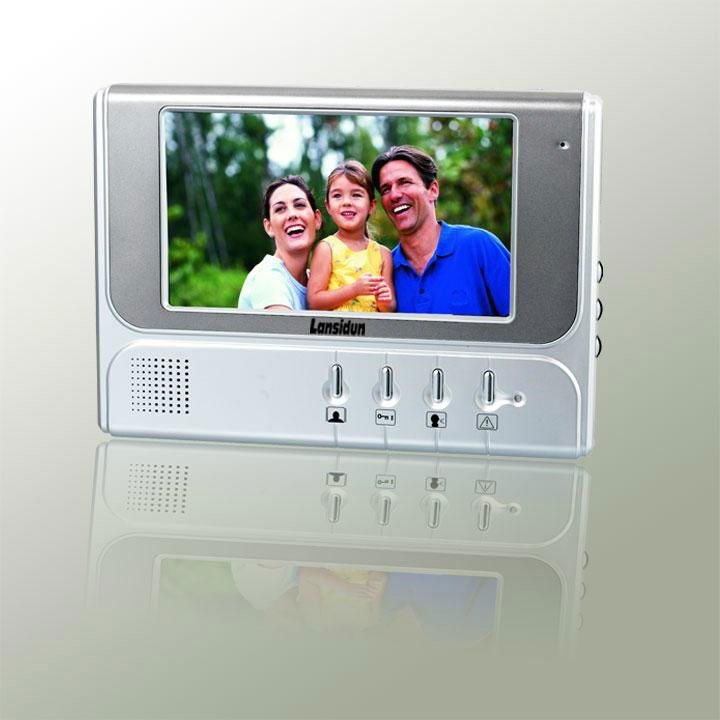 7" Monitor LCD Screen Home Video Door Phone Intercom Outdoor Camera with Waterpr