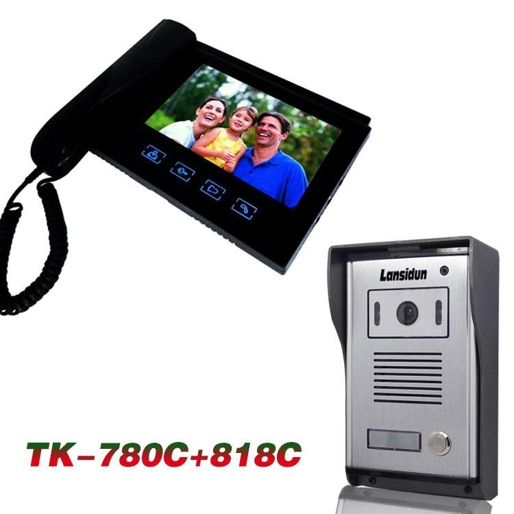 video door phone, super 7inch LCD screen touch button handfree 