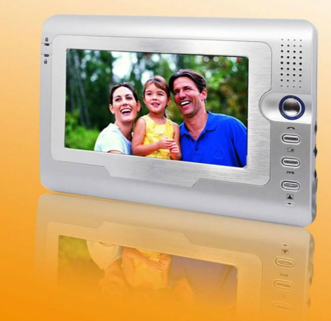7inch Villa Video door phone Handfree Indoor Unit Aluminum Alloy Outdoor Ca
