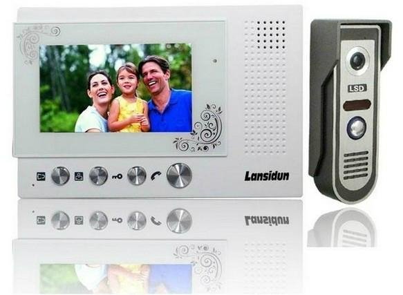 video door phone,  intercom kit handfree touch button indoor monitor 2