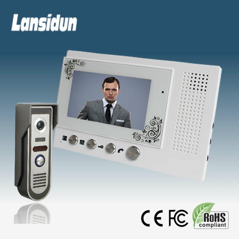 4.3" monitor handfree video door phone intercom slim fit indoor unit economic mo 1
