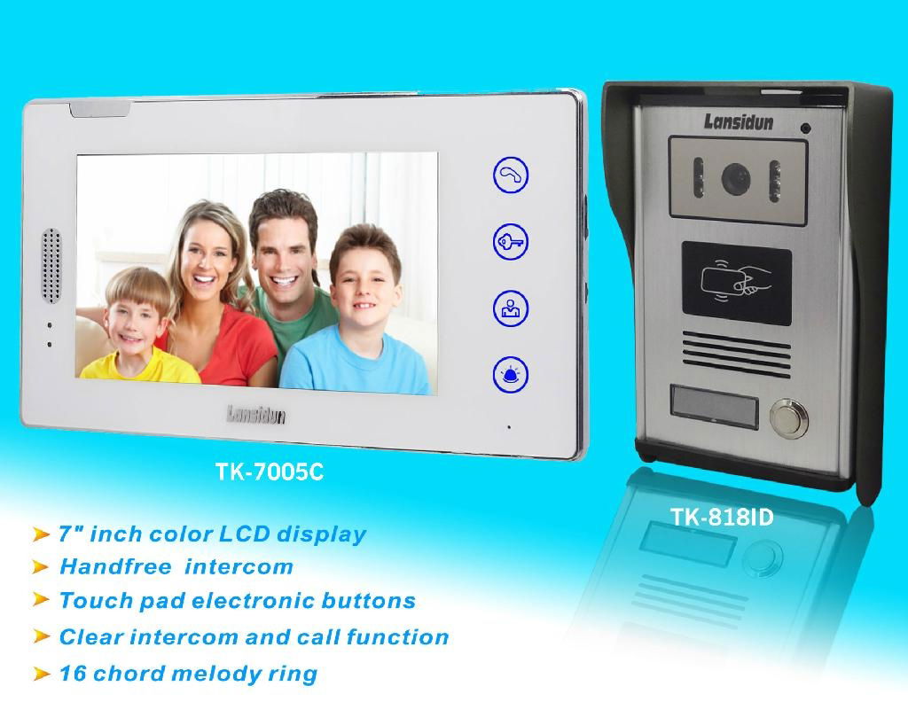 Video door phone with ID fuction waterprood design aluminum alloy material  2