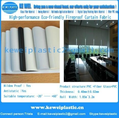 High-performance Eco-friendly Fireproof Curtain Fabric