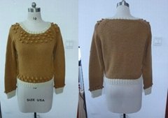  ladies cotton cardigan sweater