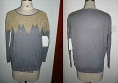 ladies batwing knitted sweater