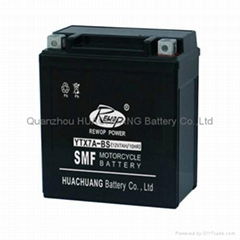 Factory activated motorcycle battery