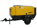 Low noise portable screw air compressor