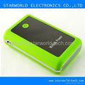 double usb port outpower battery 6600mah big capacity power bank SW-0004 2