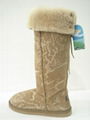 double face sheepskin boots