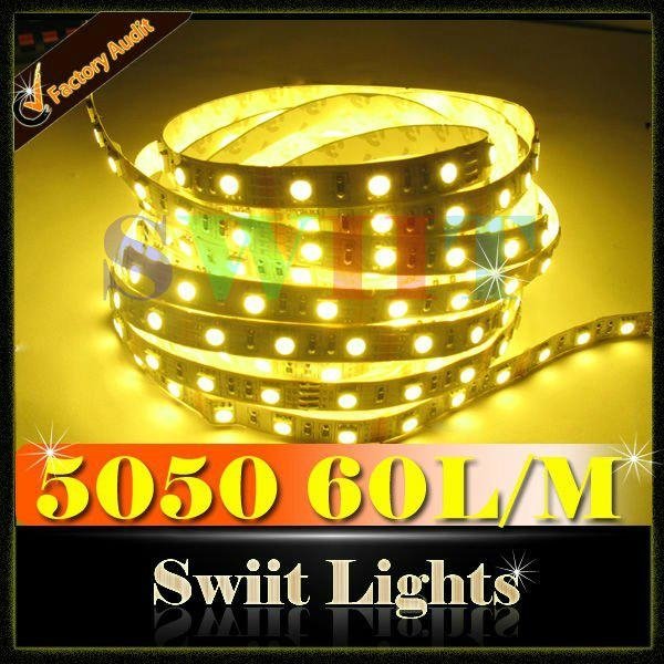  High Lumen Waterproof SMD 3528/5050 LED Strip Light CE & RoHs Approved