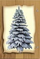 Leveled and Snow Covered Christmas Tree