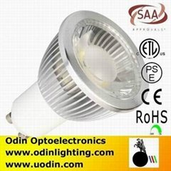 6w cob gu10 spots halogen lamps led not dimmable 700lm saa ce aproved 240v