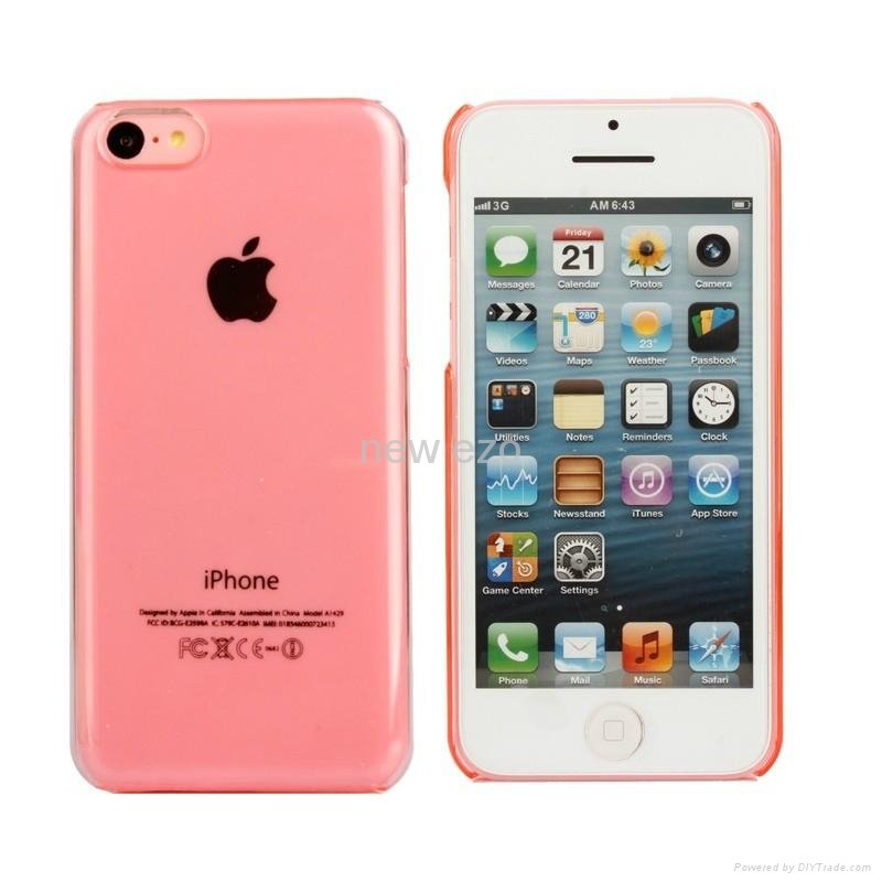For iphone5c pc 0.3MM thin case High toughness Folded in half continuous column  2