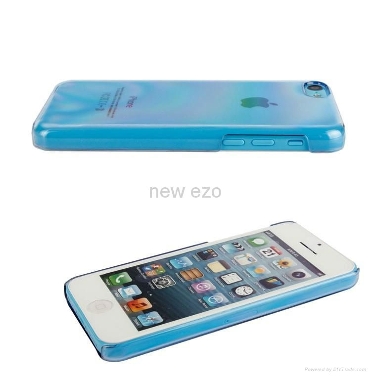 For iphone5c pc 0.3MM thin case High toughness Folded in half continuous column  3