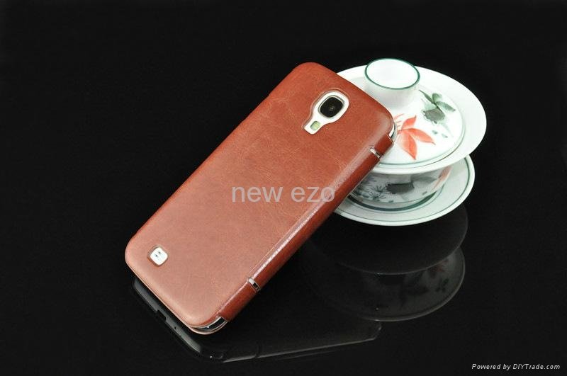 For samsung S4 I9500 slim leather case  2