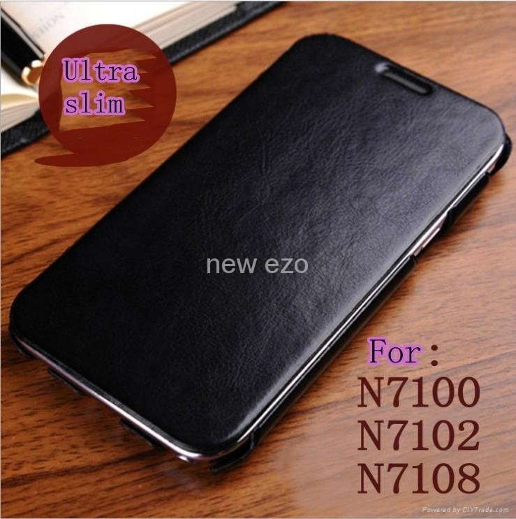 For samsung note 2 n 7100 leather skin  5