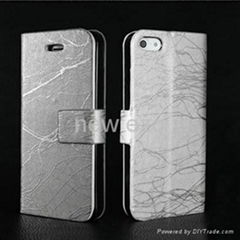 For iphone4 lightning  leather case 