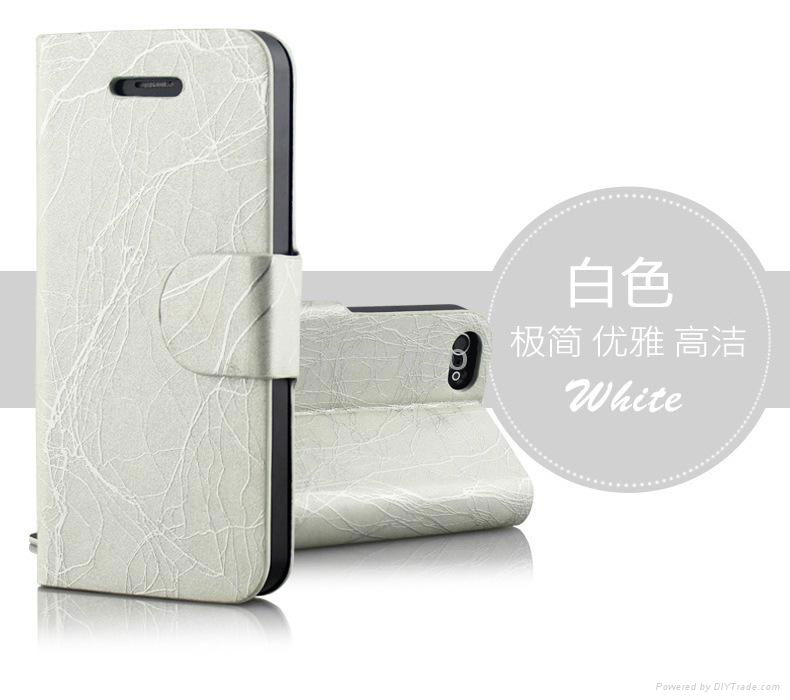 For iphone 5 lightning leather cover 4