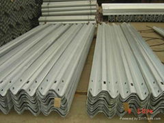 Two Wave Galvanized Highway Guardrail