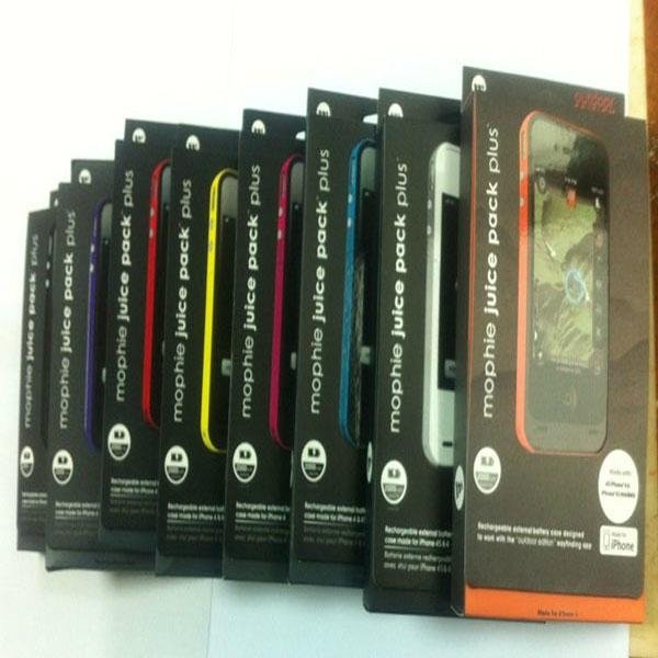 2000mAh Mophie Juice Pack Plus External Battery Case For Apple iPhone 4 4S 4