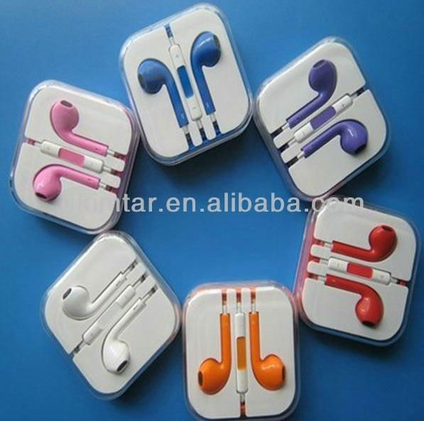 Wholesale for Apple iPhone 5 Coloured EarPods Earphones with Volume Control 