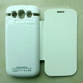 3200mAh Backup Battery Cover Door Stand Power Case for i9300 Samsung Galaxy S3  2