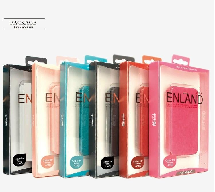 Enland series PU leather flip case for iPhone 4  5