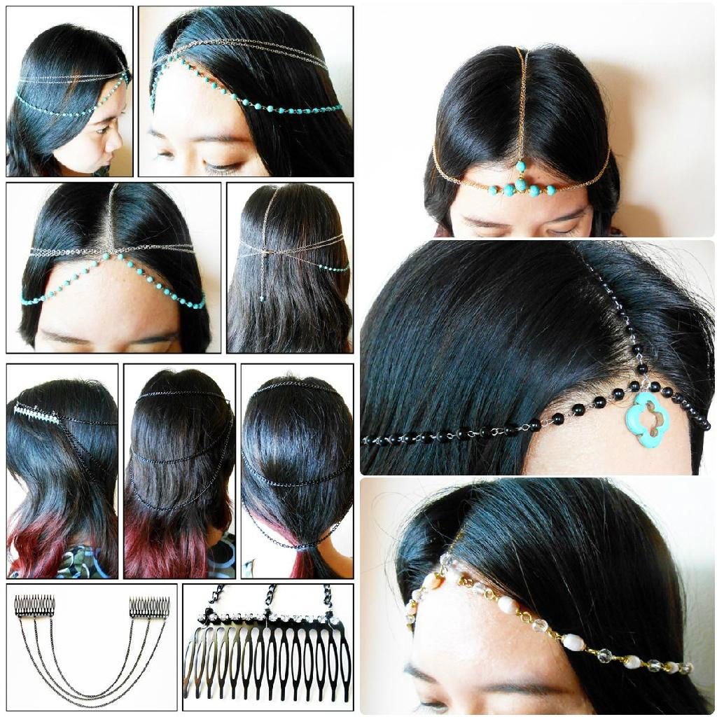 Hair Chain Accessory Summer Chains Head Chain Head Piece Hair Jewelry