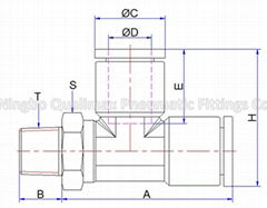 stainless steel push in fitting