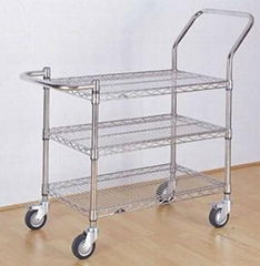 Anti static line net chrome cart