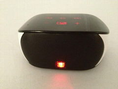 Portable mini bluetooth speaker with hands-free and touch-panel control function