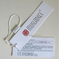 custom printed clothes hang tag