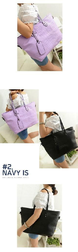 High qualit pu leather handbag wholesale women shouldr bags factor price