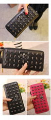 brand names bags fashion ladies purse stylish skull clutch wallet