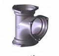 cast iron pipe fittings sanitary tee 1