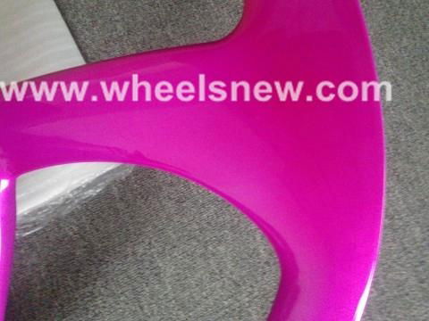 700C*50mm Clinche 3-Spoke Carbon Wheel Spray paint 5