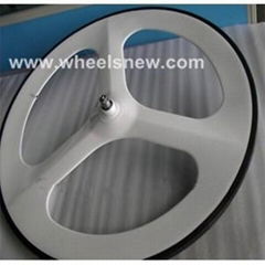 700C*70mm Clinche 3-Spoke Carbon Wheel Spray paint