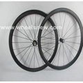 700C*38mm Tubular Road Bike Carbon Wheelset   1