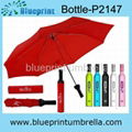 pretty red fashion lady wine bottle umbrella gift 1