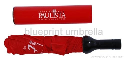 pretty red fashion lady wine bottle umbrella gift 3