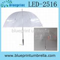 dome shape transparent LED umbrella 1